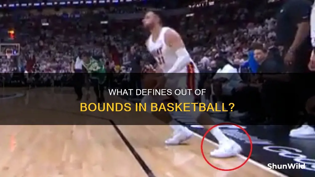 how is out of bounds determkned in basketball
