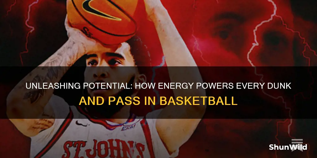 how is potential energy used in basketball