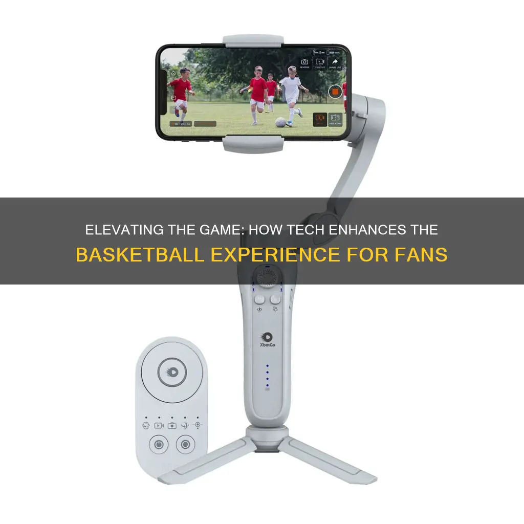 how is technology used by stadium guests in basketball