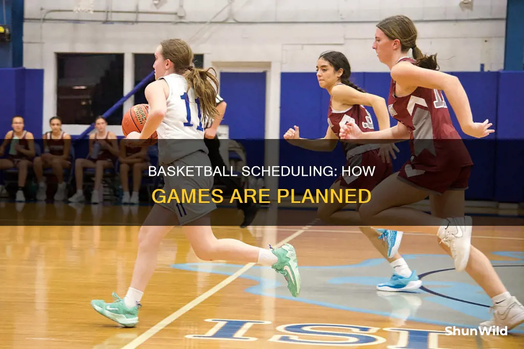 how is the schedule determined in basketball