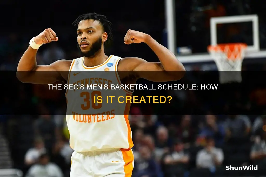how is the sec mens basketball schedule determined