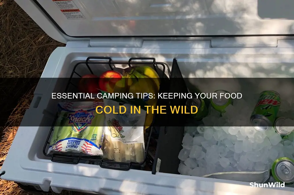how keep food cold camping