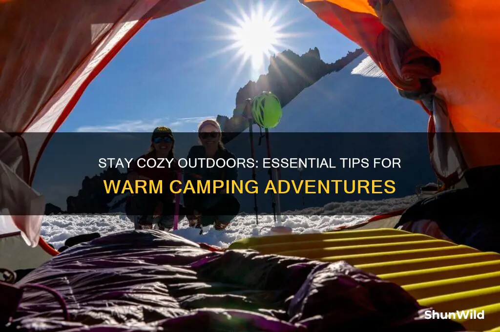 how keep warm camping