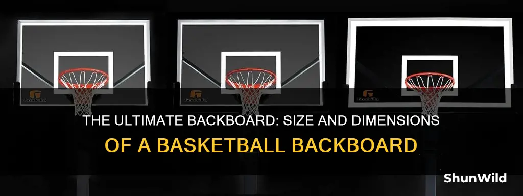 how large is a basketball backboard