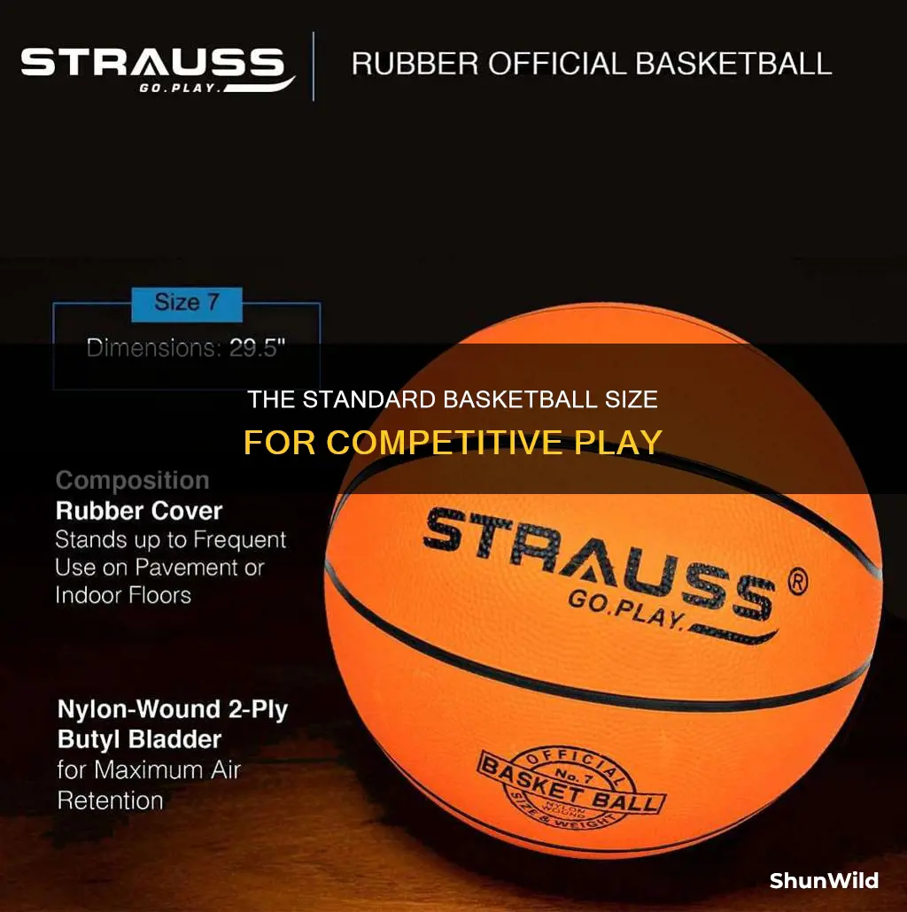 how large is a regulation basketball