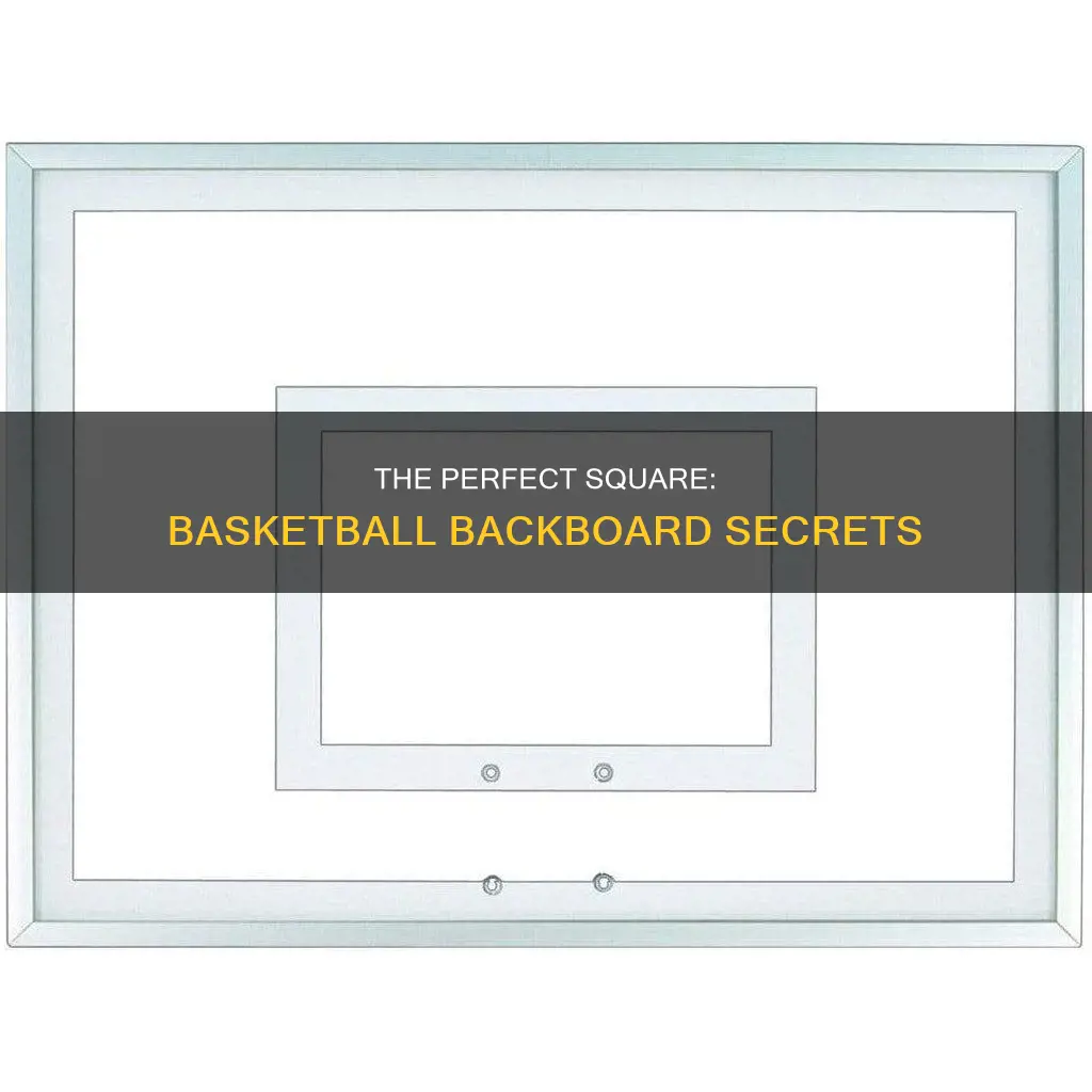 how large is the square on a basketball backboard