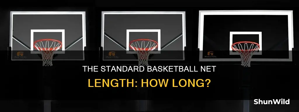 how long are basketball nets