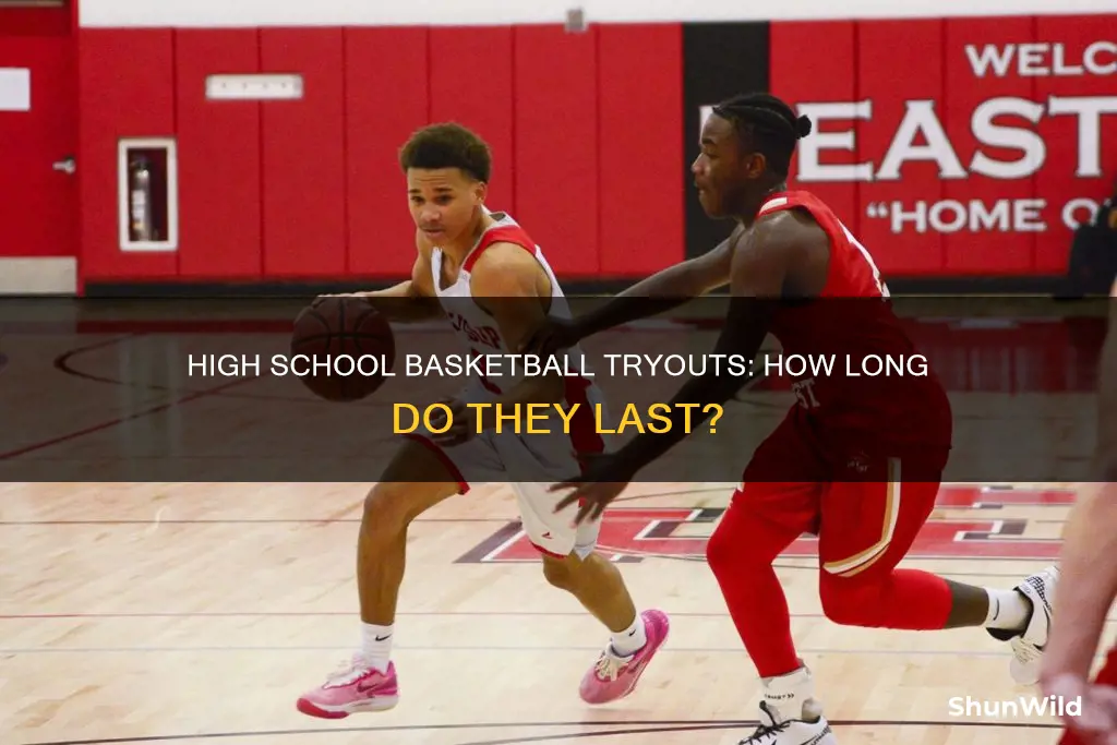 how long are high school basketball tryouts