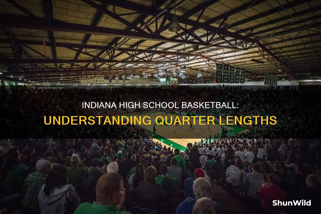 how long are indiana high school basketball quarters