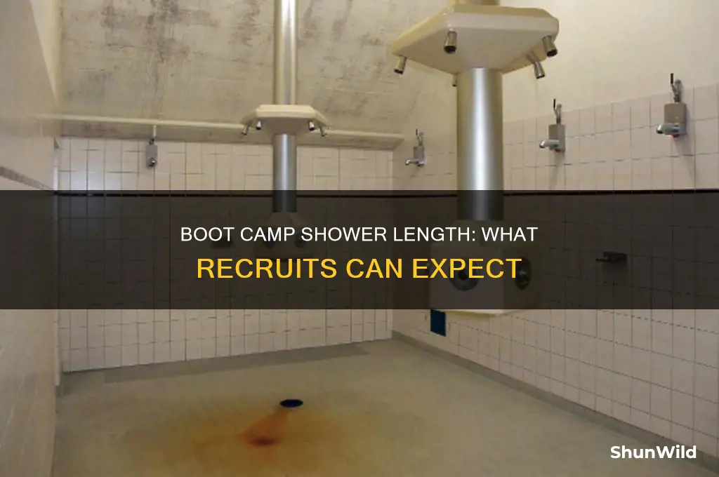 how long are showers in boot camp