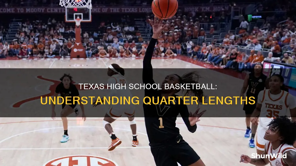 how long are texas high school basketball quarters