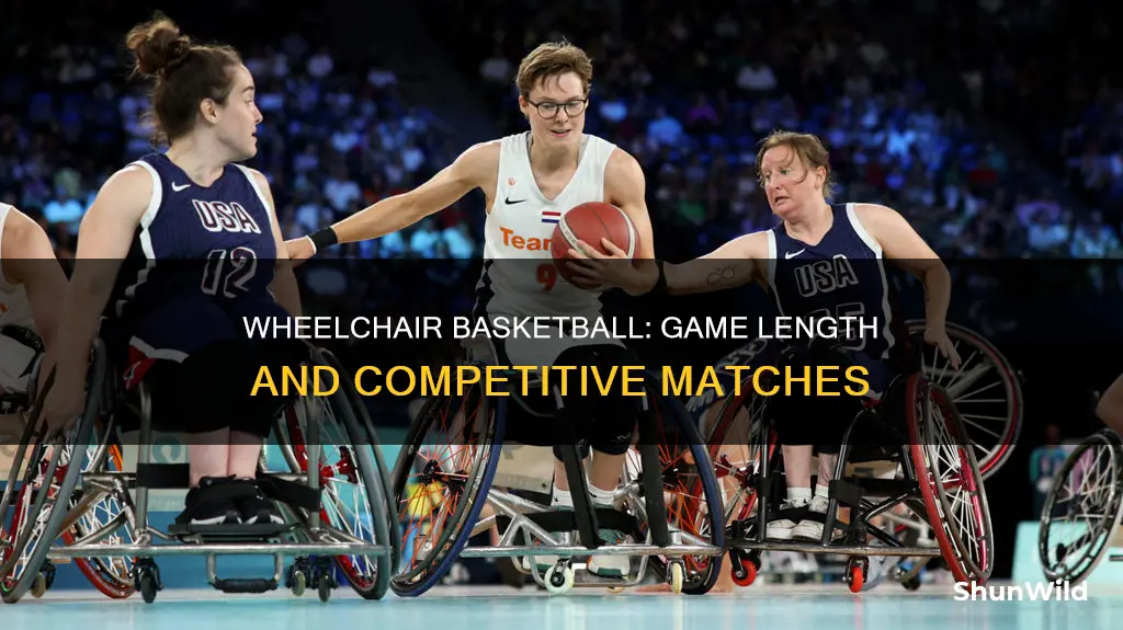 how long are wheelchair basketball matches