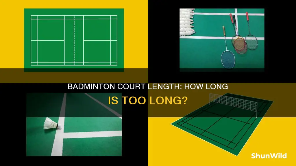 how long badminton court