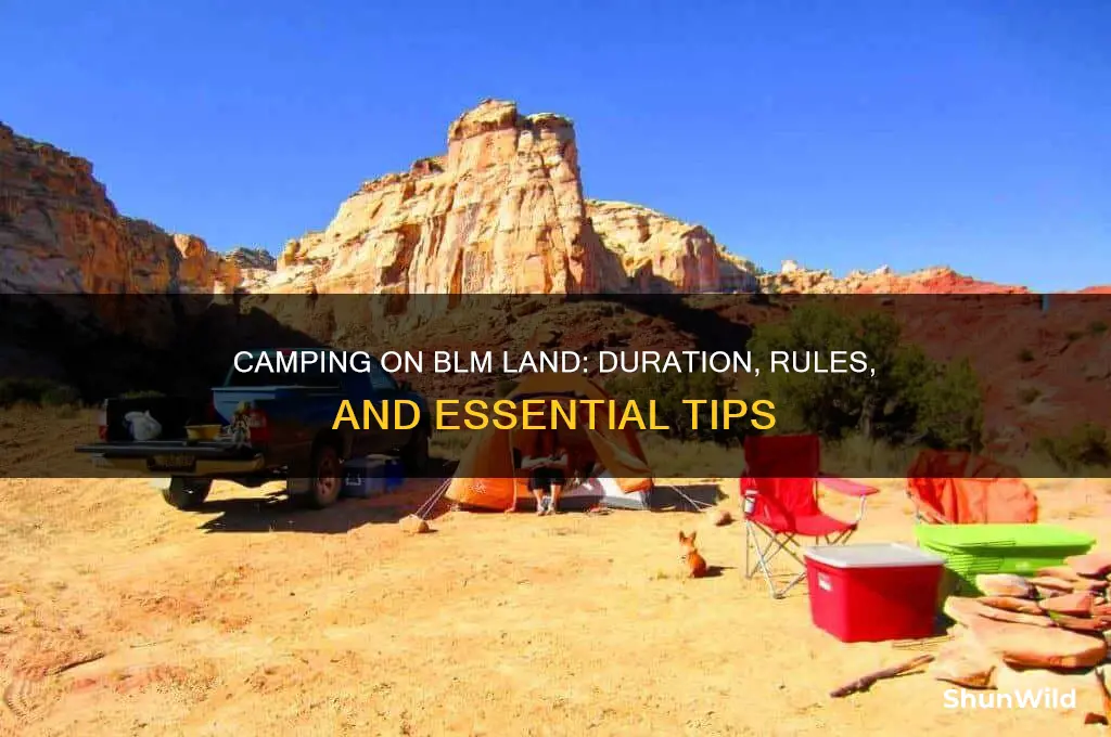 how long camp blm land