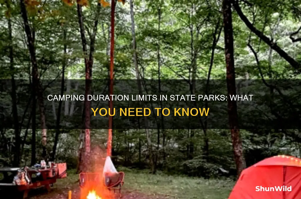 how long can you camp in a state park