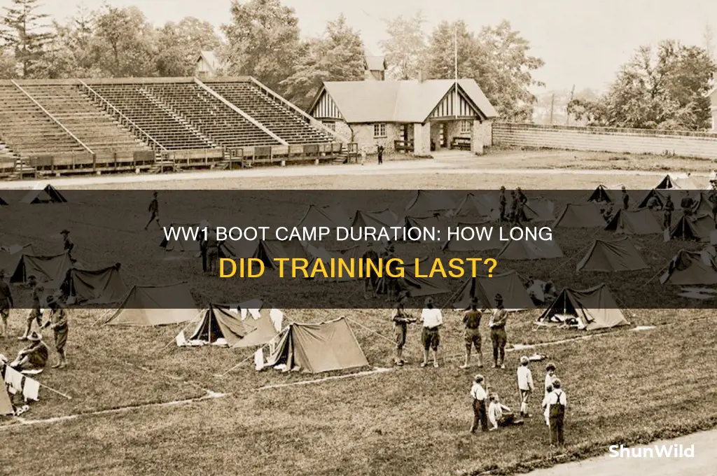 how long did boot camp last in ww1