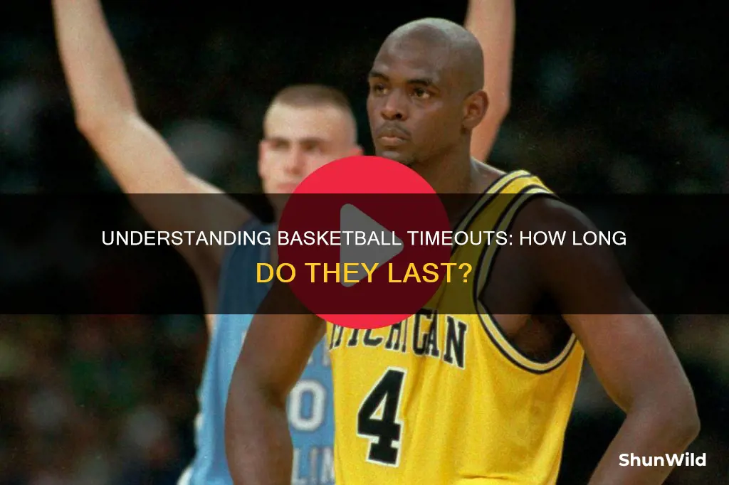 how long do timeouts last in basketball