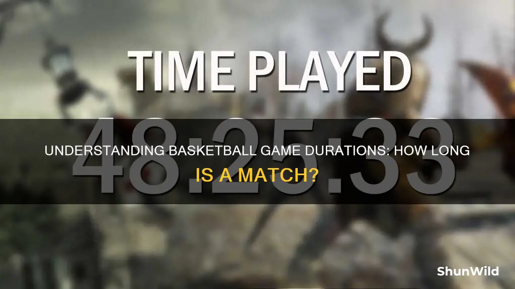 how long does a pro basketball mattch last