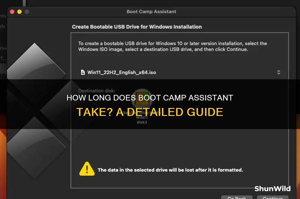 how long does boot camp assistant take