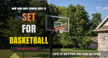 Setting Cement for Basketball: How Long Does It Take?
