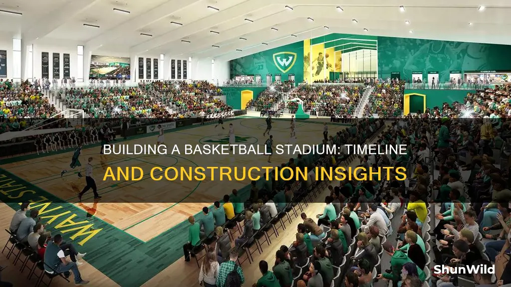 how long does it take to build a basketball stadium