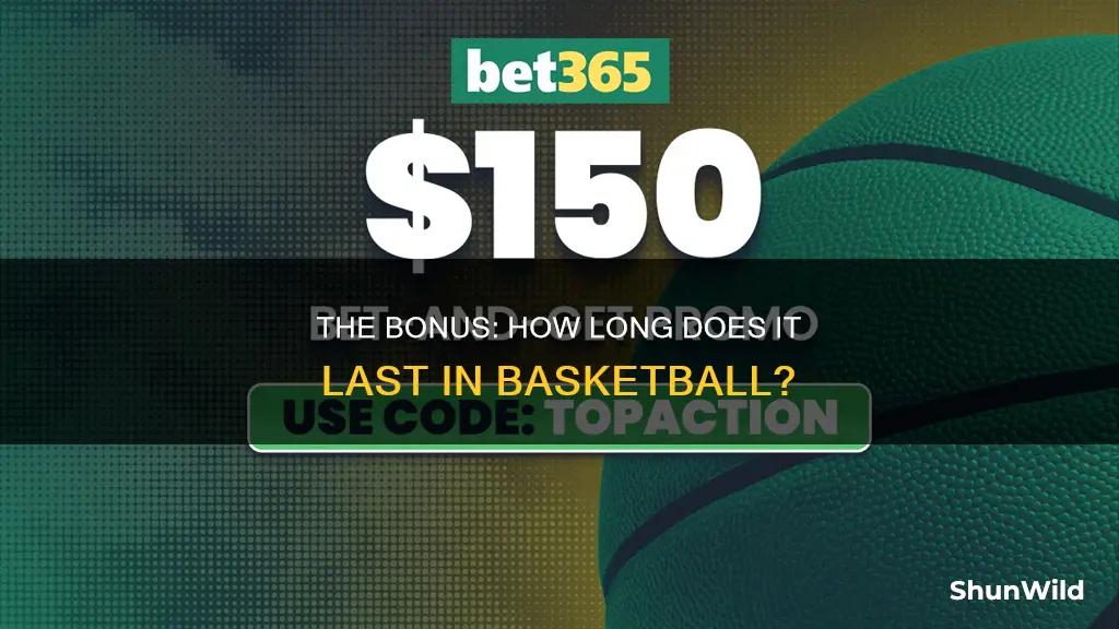 how long does the bonus last in basketball