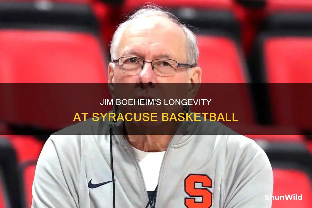 how long has jim boeheim been the syracuse basketball