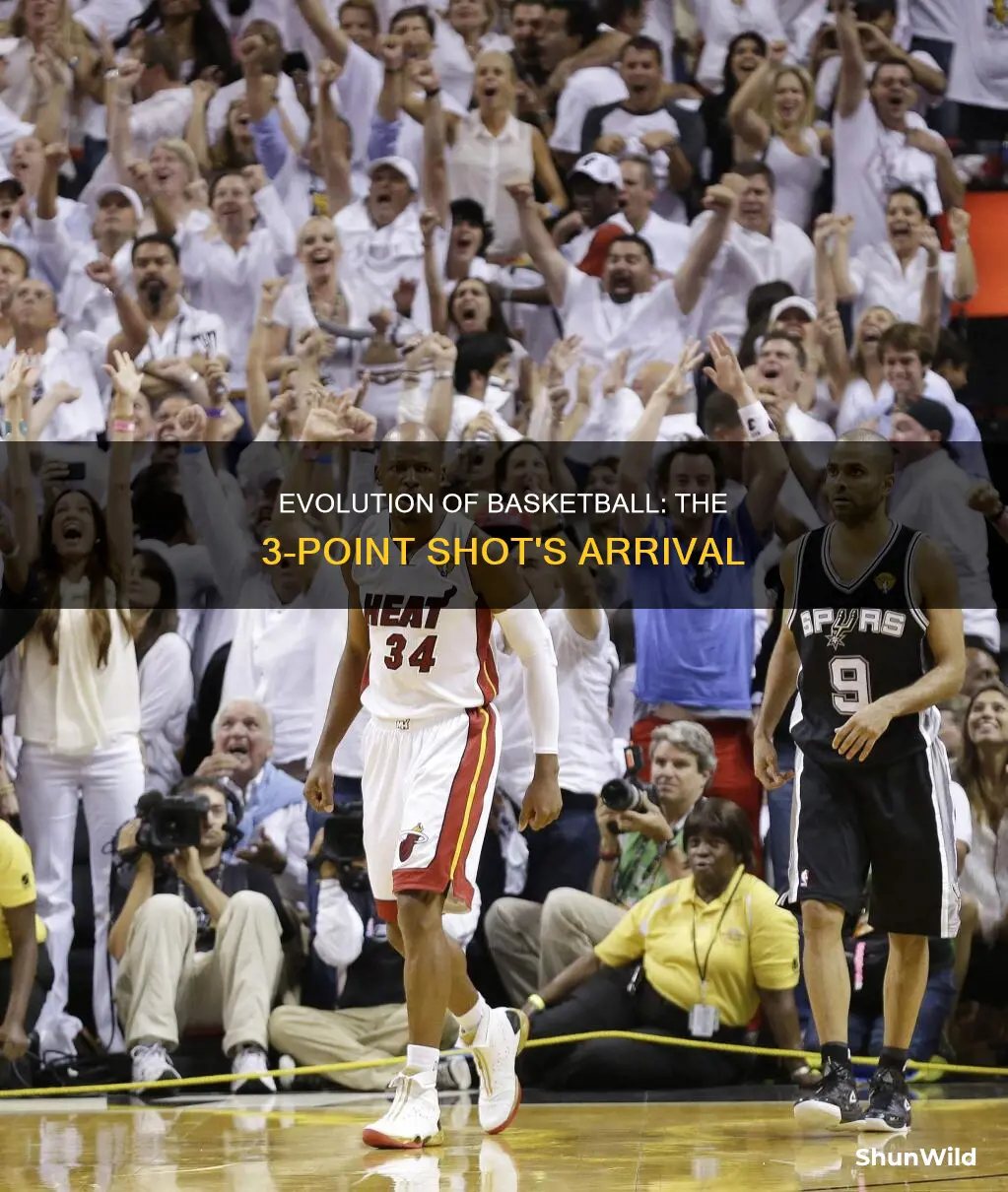 how long has the 3 point shot been in basketball