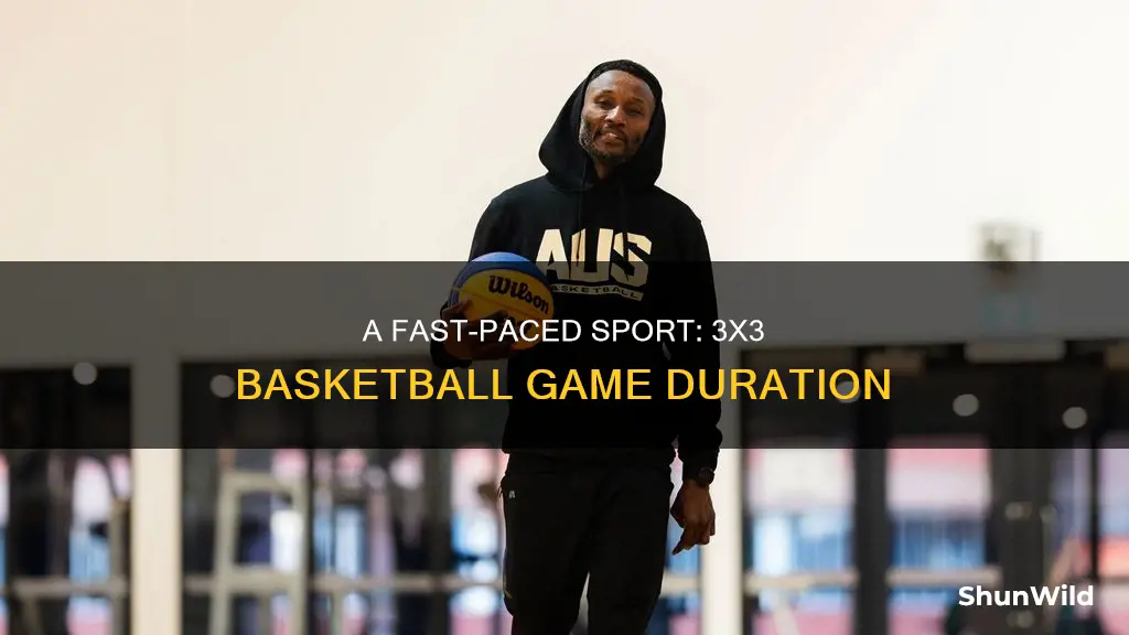 how long is 3x3 basketball