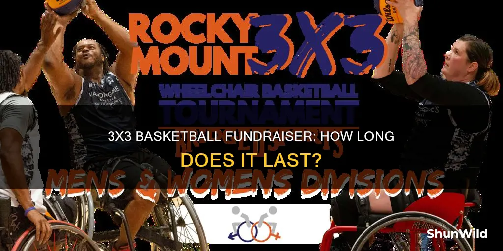 how long is a 3x3 basketball tournament fundraiser
