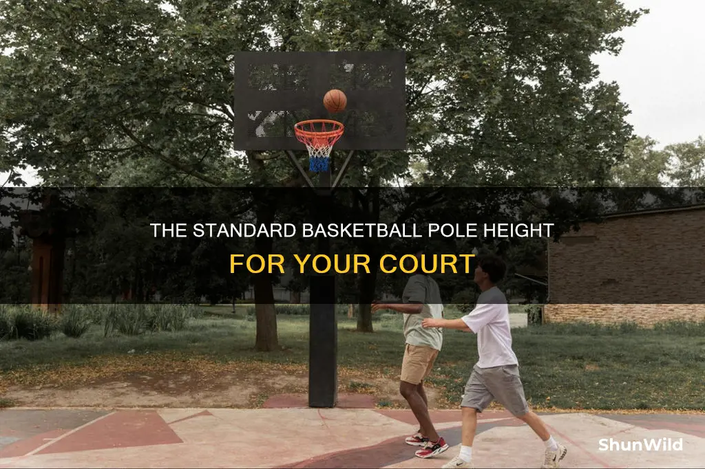 how long is a basketball pole