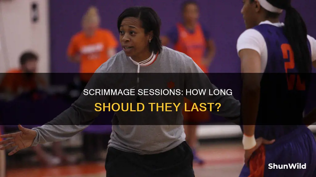 how long is a basketball scrimmage