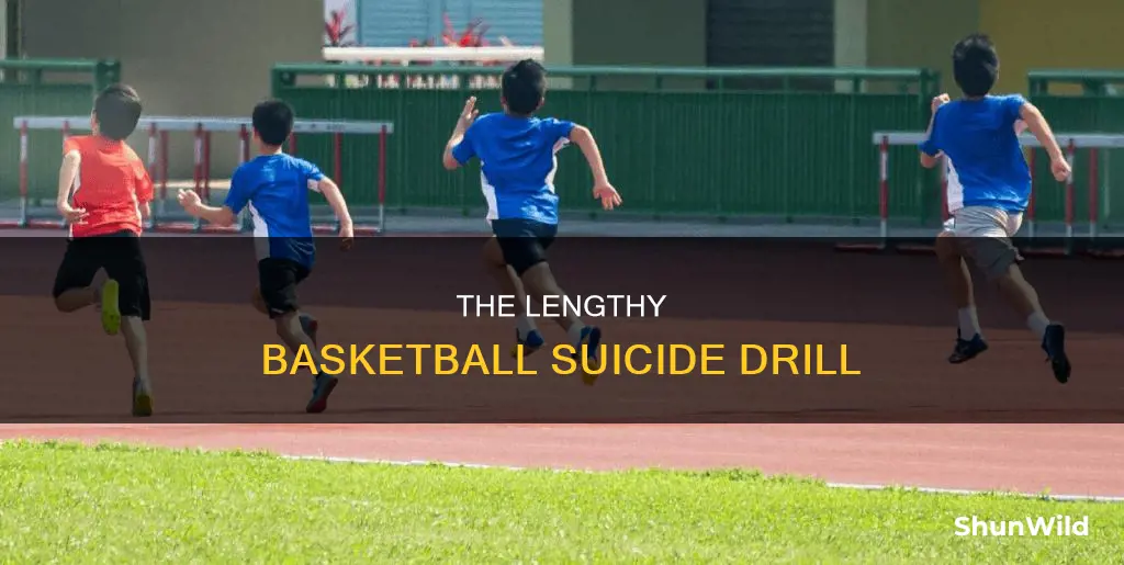 how long is a basketball suicide