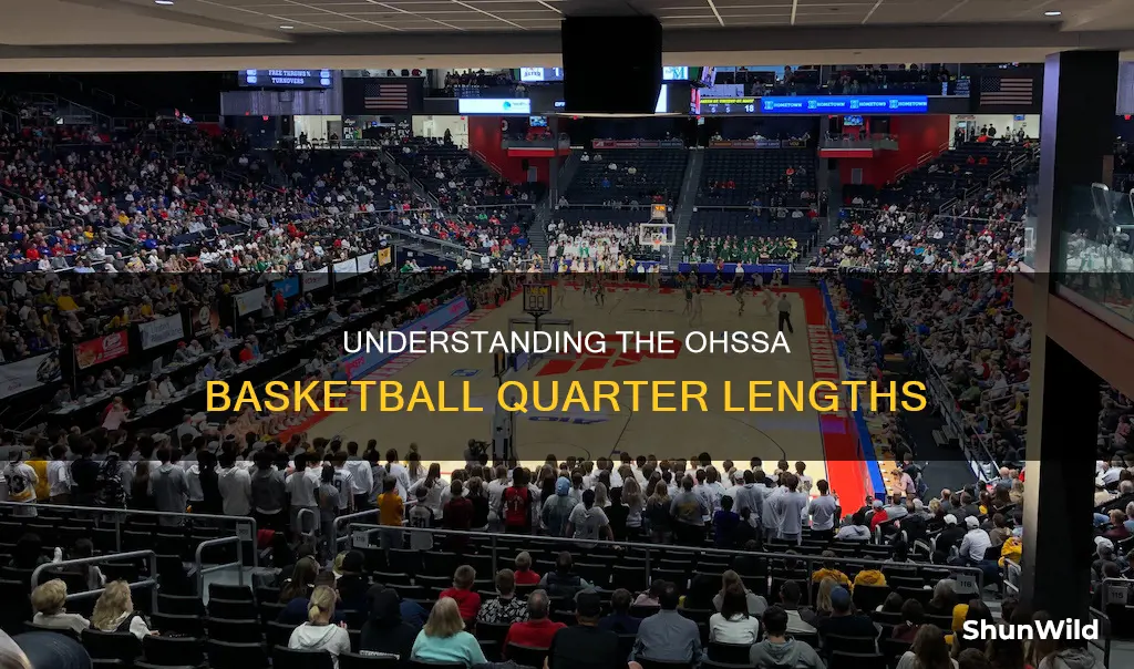 how long is a ohsaa basketball quarter