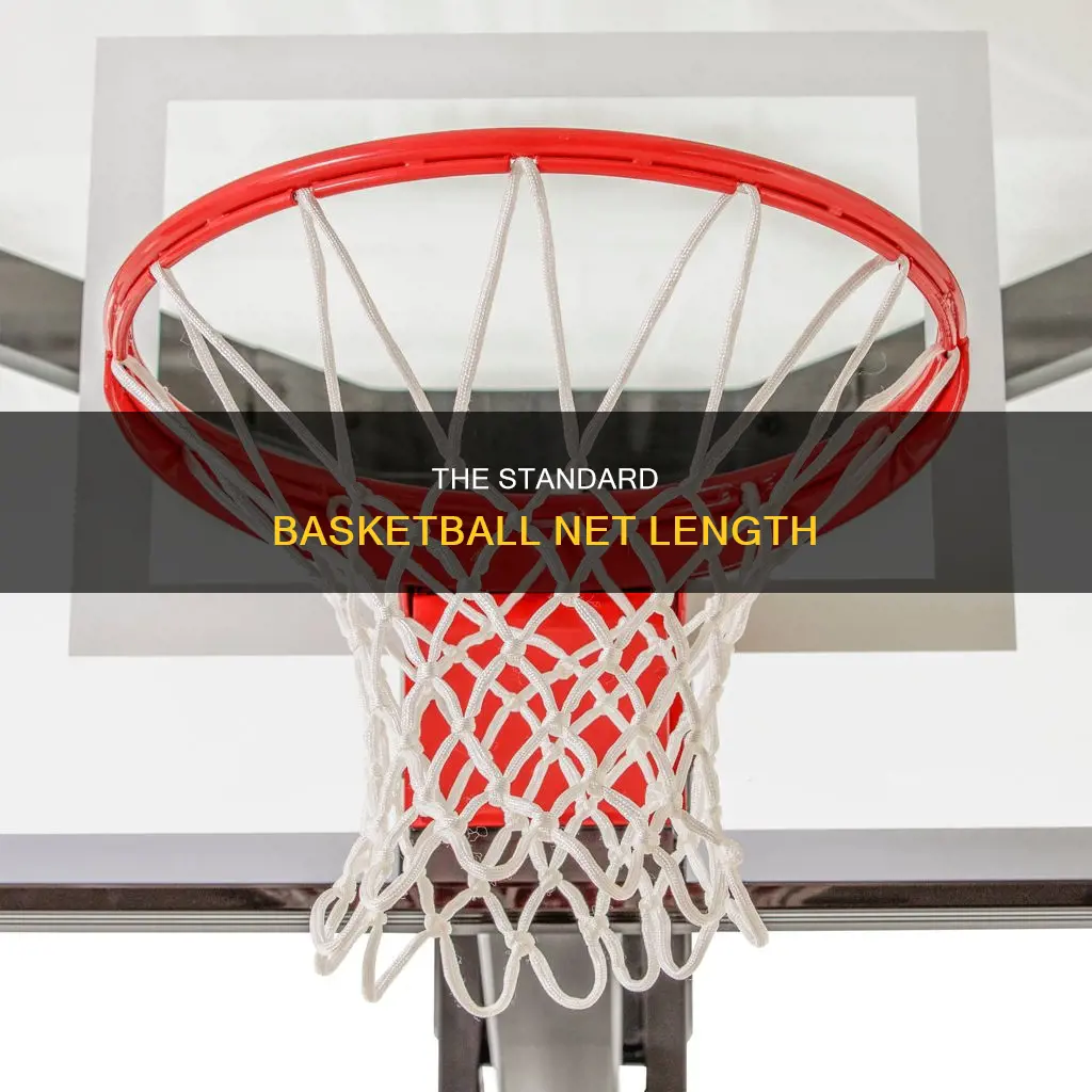 how long is a regulation basketball net