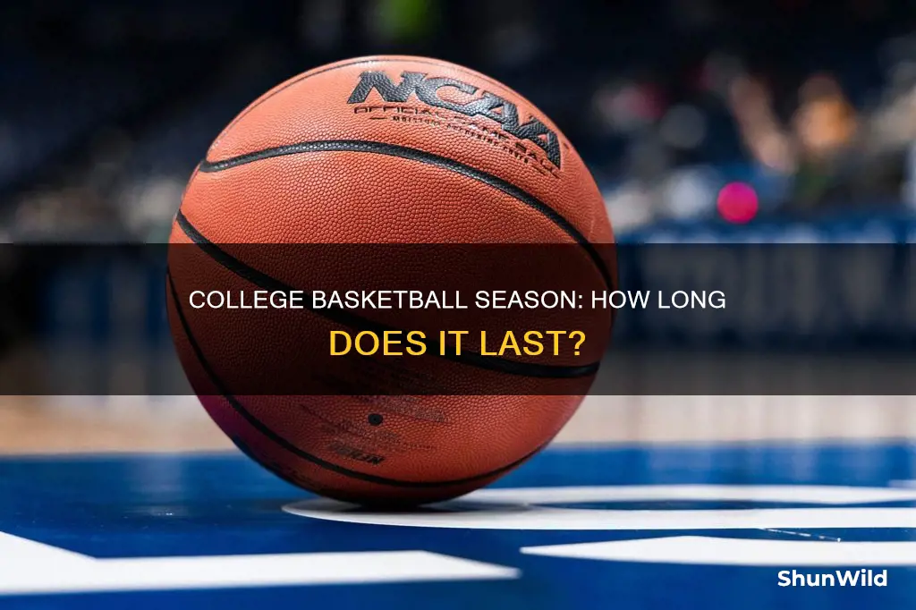 how long is a typical basketball season for collee