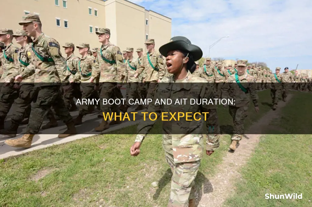 how long is army boot camp and ait