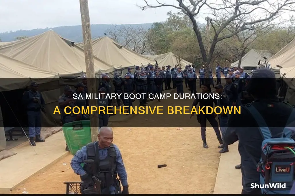 how long is each boot camp in the sa military