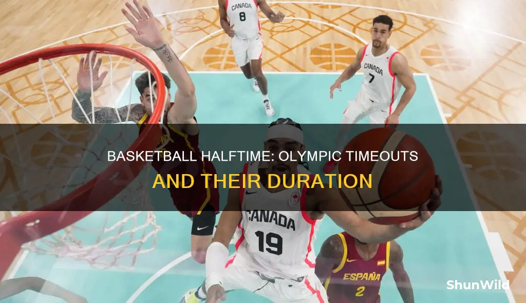 how long is olympics basketball halftime