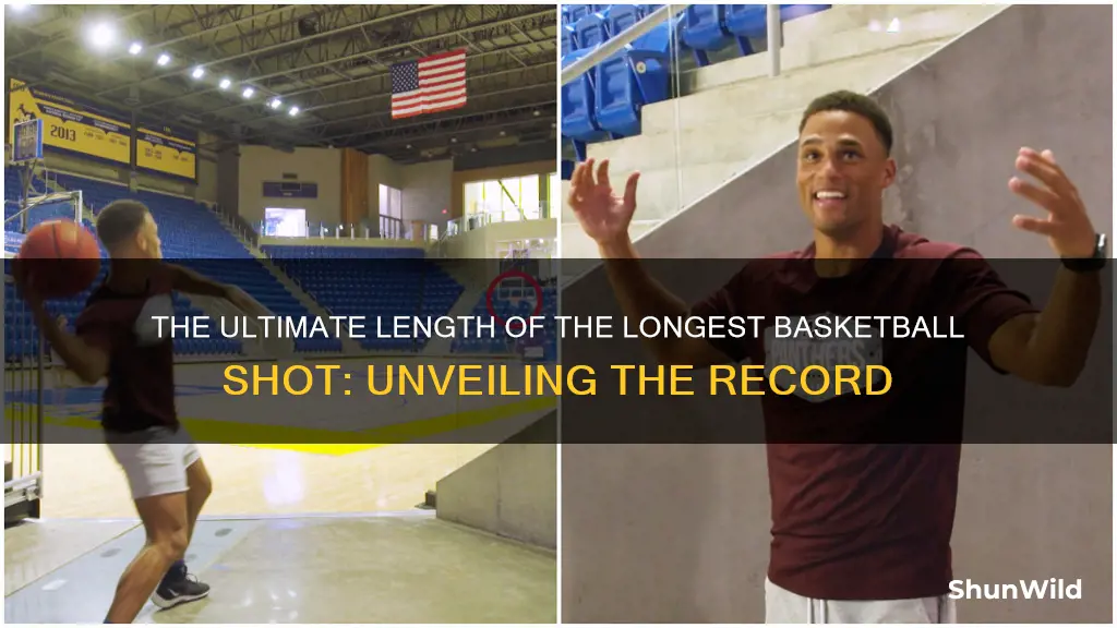 how long is the bigest basketball shot