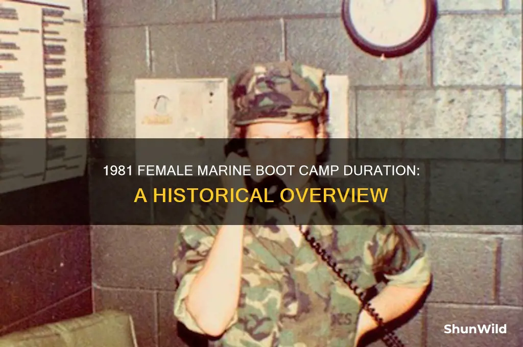 how long is the female marines boot camp in 1981
