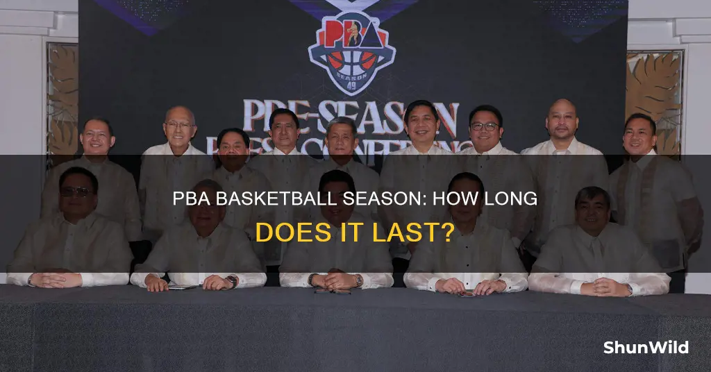 how long is the pba basketball season
