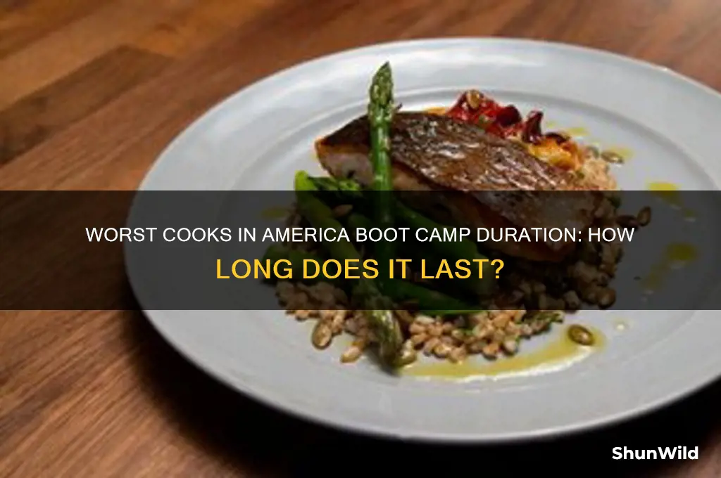 how long is worst cooks in america boot camp