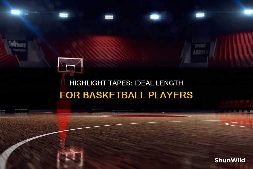 how long should a basketball highlight tape be