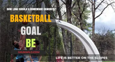 The Perfect Concrete Basketball Goal Post Length