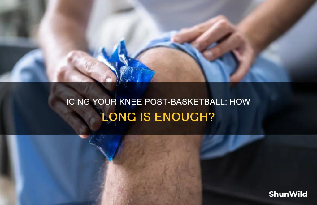 how long should i ice my knee after basketball