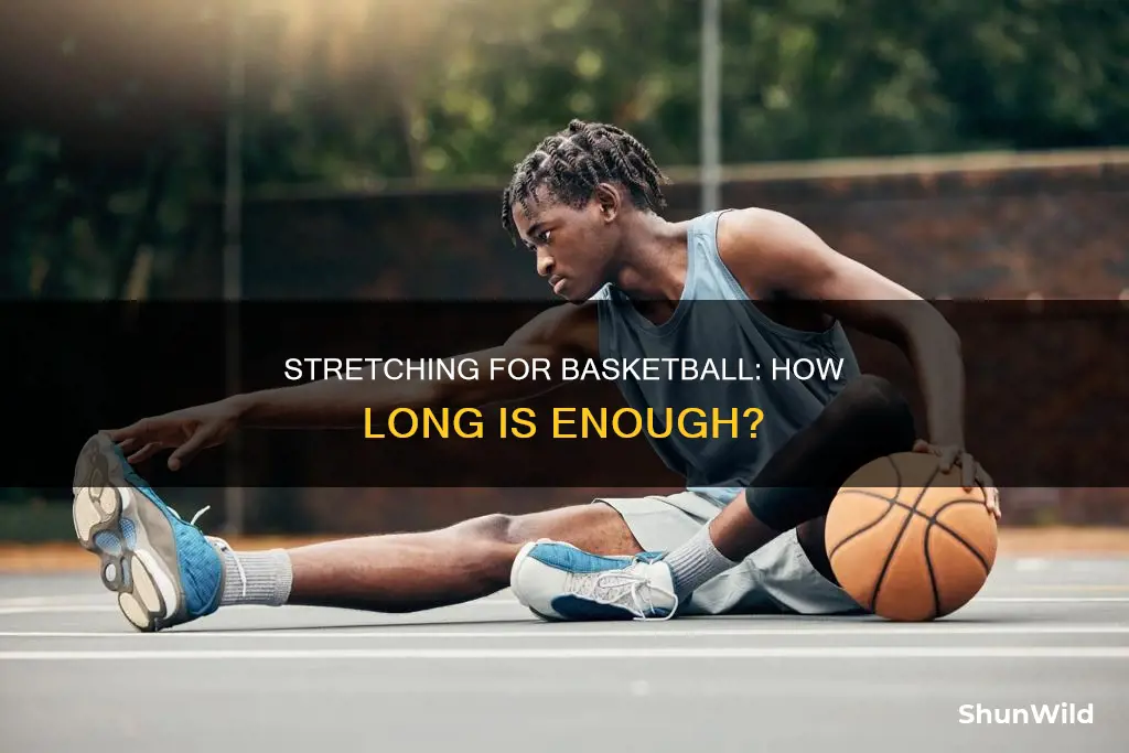 how long should i stretch before basketball