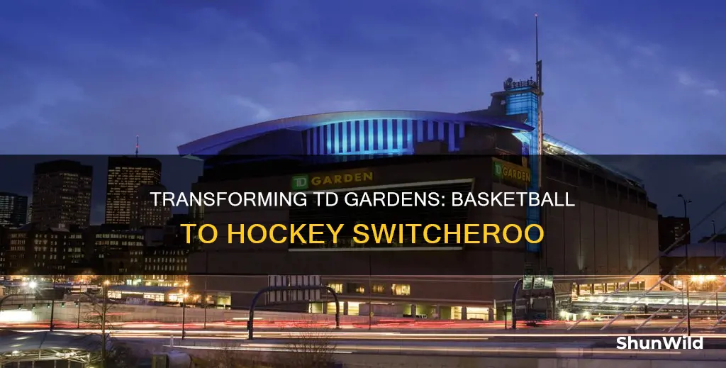 how long to covert td gardens from basketball to hickey