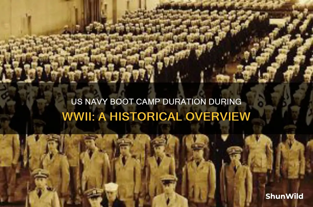 how long was a us navy boot camp in wwii