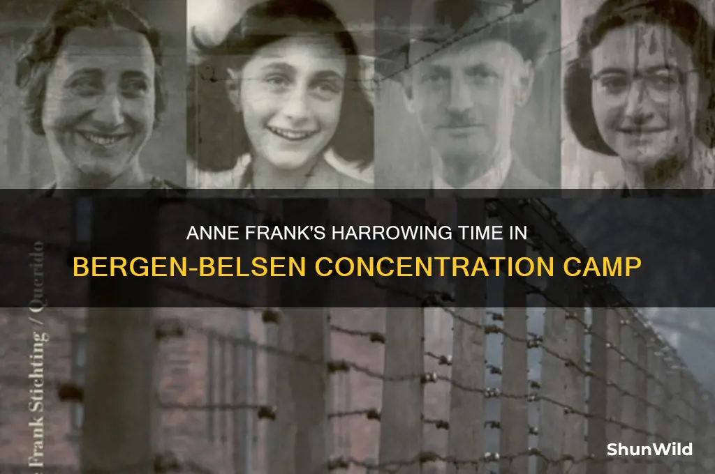 how long was ann frank in the concentration camp